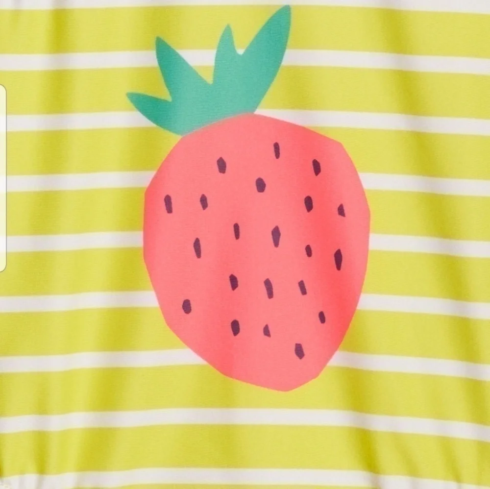 Baby Gap Ruffle Strawberry Swimsuit NWT
